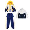 Ropa de Prisa para Uniforme Escolar Niños Estilo Británico Traje Deportivo Jardín de Infancia Ropa de Jardín Ropa de Otoño e Invierno Conjunto de Tres Piezas Extraíble con Forro Polar