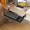 Bandeja de Teclado Bancada de Dormitório Rack de Armazenamento de Gaveta Sem Furos Mesa de Computador de Escritório Rack Deslizante Rack de Armazenamento de Mouse