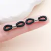 Accesorios para Joyería DIY Anillo de Hierro Conservador del Color Figura de Silicona Anillo Ocho Hebilla de Cadena para Gafas Correa Antideslizante Antiperdida Accesorios de Colgante