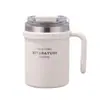 Taza de Acero Inoxidable Sitarayuri Nueva con Asa, Taza de Café Portátil para Hombres y Mujeres, Taza Creativa de Doble Uso