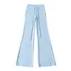 Fabricante mayorista de ropa para mujer transfronteriza 2026 cárdigan térmico de ajuste slim con cuello alto y cremallera y conjunto de pantalones de microcampana hasta el suelo