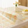 Mantel Impermeable, Resistente al Aceite, Sin Lavado, Anti-quemaduras, Vidrio Suave de PVC, Mantel para Mesa de Comedor, Lujo Ligero, Sensación de Alta Gama, Protector de Superficie para Mesa de Café