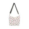 Moda 2026 Novo Estilo Morango Personalidade Tendência Bolsa de Ombro de Grande Capacidade Bolsa Tote para Aula de Estudante Bolsa Saco
