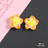 Accesorios de resina con flores degradadas de doble capa brillante, funda de teléfono DIY con pegamento de crema, hebilla de zapato, imán para refrigerador, materiales para accesorios para el cabello