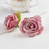 Cabeça de rosa de simulação de alta qualidade 7cm Material para guirlanda DIY feita à mão Cor vintage europeia Acessórios Mori decoração
