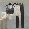 Traje de Fitness para Mujer 2026 Verano Nuevo Estilo Ropa de Yoga de Gama Alta Chaleco Deportivo Sujetador Deportivo para Correr Conjunto de Tres Piezas