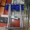 Cadeira de Pesca Dobrável Portátil, Cadeira de Pesca Dobrável Portátil de Aço Inoxidável para Praia com Suporte, Aço Mazaran