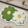 Tapete de chão floral simples e fácil de limpar, antiderrapante, tapete de banheiro de formato único, tapete de entrada de banheiro, tapete de banheiro de secagem rápida