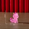 Figurilla de Unicornio Bestia Mítica Estilo Chino Escritorio Coche Pequeño Adorno Resina Luminosa Accesorio DIY Adorno de Unicornio