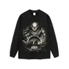Roupas Masculinas Transfronteiriças Camiseta com Estampa de Anime Japonês Oversize Street Loose Algodão Manga Curta Masculina e Feminina
