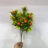 Ramas Pequeñas de Frutas Artificiales, Racimos de Fresas de 5 Ramas, Flores Falsas, Ramo de Flores DIY de Rama de Fruta, Decoración de Sala de Estar, Granada para Año Nuevo