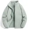 Chamarra de Felpa para Mujer 2025 Nueva Cálida Otoño e Invierno Casual con Forro de Felpa Engrosada Polar Doble Cara Cuello Alto Sudadera para Mujer