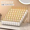 Multi-camada Nail Polish Display Stand Ladder Plástico transparente Nail Polish Storage Rack Cosméticos Rack de armazenamento