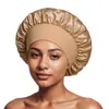 Touca de Cetim de Alta Elasticidade de Aba Larga Transfronteiriça da Amazon Chapéu para Cuidados com o Cabelo de Salão de Beleza Feminino Chapéu para Pós-parto Quimioterapia