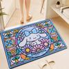 Alfombra para Perro Yugui Felpudo de Piso Sanrio Felpudo de Piso de Tela de Tecnología de Dibujos Animados Felpudo de Piso para Baño Absorbente de Agua Secado Rápido Felpudo para Pies Alfombra de Inodoro