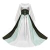 Halloween cosplay Renascença Medieval Retrô Corte Princesa Vestido Longo Feminino Papel de Palco