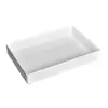 Plato marinado de melamina plato marinado plato de exhibición bandeja especial para comida cocinada plástico blanco rectangular porcelana plato para platos fríos comercial