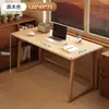 Mesa dobrável para apartamento pequeno, integrada à parede, estilo retrô chinês, retangular, nova mesa dobrável para quartos de aluguel, mesa de computador
