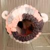 Nido de pájaro de peluche cálido para loros pequeños de Jiilong, nido de pájaro, nido de pájaro de piel de tigre de peonía, nido de pájaro para dormir en la habitación del pájaro