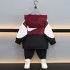 Chaqueta de primavera para niño 2025, nueva ropa de estilo occidental para niños, sudadera con capucha para primavera y otoño para bebés.