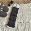Calcetines de Estilo Otoño e Invierno para Niñas, Calcetines Holgados para Niños Pequeños, Calcetines Cálidos con Volantes hasta la Pantorrilla, Calcetines Infantiles Sencillos con Etiqueta de Tela