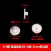 Engrenagem de Camada Dupla Módulo 0.5 16/18/20/22/24/26/28 Dentes Brinquedo DIY Redução Transmissão de Dupla Velocidade Engrenagem