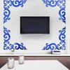 Maravilloso espejo acrílico de encaje moderno 3D estéreo, pegatinas de pared para sala de estar, techo, TV, fondo, borde decorativo de pared