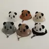 Gorro de Bebé Primavera y Otoño Ins Estilo Coreano Versátil Casual Panda de Bebé Sombrero Cubo Dibujo Animado Bebé Sombrero de Pescador
