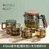 Tetera de oficina nueva 2026, separación de té y agua para el hogar, resistente a altas temperaturas, alto borosilicato, engrosada, tetera de vidrio simple