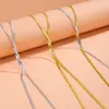 Cadena de suéter de acero inoxidable transfronteriza collar cadena de hueso de serpiente borla nicho de alta gama AliExpress moda femenina venta al por mayor