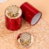 Ventas Directas de Fábrica Creativas Latas de Té Pu'Er Pequeñas Mini Latas de Metal con Tapa de Flor de Loto Cajas de Empaque para Regalos de Empresa Personalización
