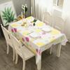 Mantel Nórdico para Mesa Estilo Cálido Patrón de Frutas Impermeable a Prueba de Polvo a Prueba de Aceite Lavable Mantel Cuadrado de Peva a Cuadros