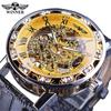 Vencedor vencedor 614 relógio moda masculina casual popular strass oco manual mecânico relógio atacado