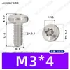 Tornillos de Acero Inoxidable 304 con Cabeza de Platillo Ranura Phillips y Cuello M2~M12 Estándar Nacional 7380 Cabeza Redonda Tornillos Pequeños Antirrobo