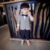 Ropa de Primavera para Niños 2022 Conjunto de Traje de Pata de Gallo para Niño Chaqueta Pequeña Conjunto de Dos Piezas para Bebé Moderno Casual Versátil