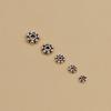 Joyería de plata esterlina S925 al por mayor de fábrica plata tailandesa accesorios para pulsera diy cuenta de 3.5/6.5mm espaciador flor de ciruelo siete estrellas