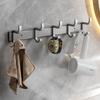 Pistola cinza toalheiro banheiro Punch-Free Light Luxuoso banheiro de armazenamento rack de armazenamento de roupas de parede toalheiro de banho