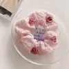 Nova versão coreana do anel de cabelo de pérola simples moda tecido anel de cabelo de intestino grosso corda de cabelo de bola de rabo de cavalo fabricantes atacado