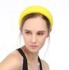 Diadema Lavado Facial de Seda de Leche Estilo Nuevo Transfronteriza para Mujer, Diadema de Terciopelo, Tela de Terciopelo Esponjoso, Accesorio para el Cabello Negro, Diadema de Verano