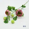 Flores Artificiales para Decoración de Salón de Bodas, Flores de Seda Más Vendidas Transfronterizas para Exhibición en Sala de Estar Interior, Flores Falsas de Tela de Seda, Loto de 5 Cabezas en Tallo Único