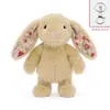 Pelúcia de Coelho Floral Coelho de Orelhas Caídas Fofo Boneca Companheiro Infantil Presente Boneca de Lançar para Casamento