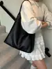 Bolso de Mano Casual de Gran Capacidad para Mujer, Tendencia Transfronteriza, Bolso de Hombro con Textura de PU, Bolso Tote de Moda Estilo Perezoso para Debajo del Brazo