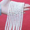 Venta al por mayor de cuentas de concha de 2-12 mm con agujero recto, perlas de vidrio de concha de alto brillo perforadas, accesorios de joyería para bricolaje, cuentas sueltas, material con cuentas