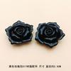 Japonés y coreano transfronterizo 2.6CM resina artificial rosa accesorios banda de goma pasador material de joyería DIY accesorios decorativos