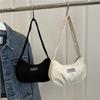 Bolsa de Estudante de Verão Nova 2025, Bolsa Dumpling Simples e Moderna Estilo Coreano para Ir às Aulas, Bolsa Transversal Fashion e Casual