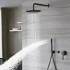 Juego de ducha empotrado de cobre italiano, unidad de ducha oculta empotrada de agua fría y caliente montada en la pared para ventas transfronterizas