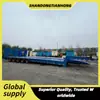 Vendas de Exportação Transfronteiriça de Fábrica para a África de Reboque de Plataforma Baixa Dobrável de 5 Eixos para Transporte de Máquinas de Engenharia