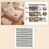 Cama Puff Minimalista Moderna, Cama de Piel Suave Estilo Crema, Cama Doble para Dormitorio Principal, Cama de Bodas de Lujo Ligero de Alto Gama con Almacenamiento