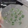 Bandeja Inferior Noble Oliva Corte Huazi K9 Apilados Pedrería Arte de Uñas Verde Súper Brillante Dulce de Roca Cuadrado Grueso Ovalado Bola de Pedrería Decoración de Uñas