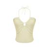 Liuli Ruomeng Viene con Cárdigan Transparente con Borde de Hongo de Hada, Camisa Moderna Delgada con Volantes y Cuello en V para Protección Solar